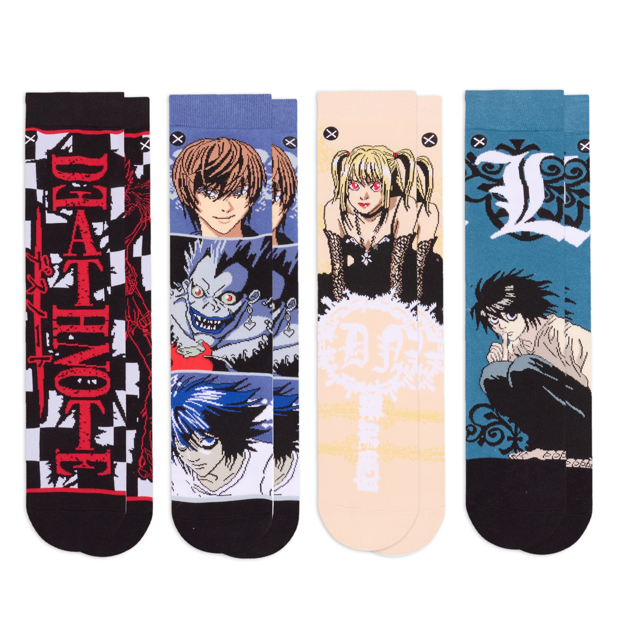 Death Note Men's Crew Socks 4-Pack