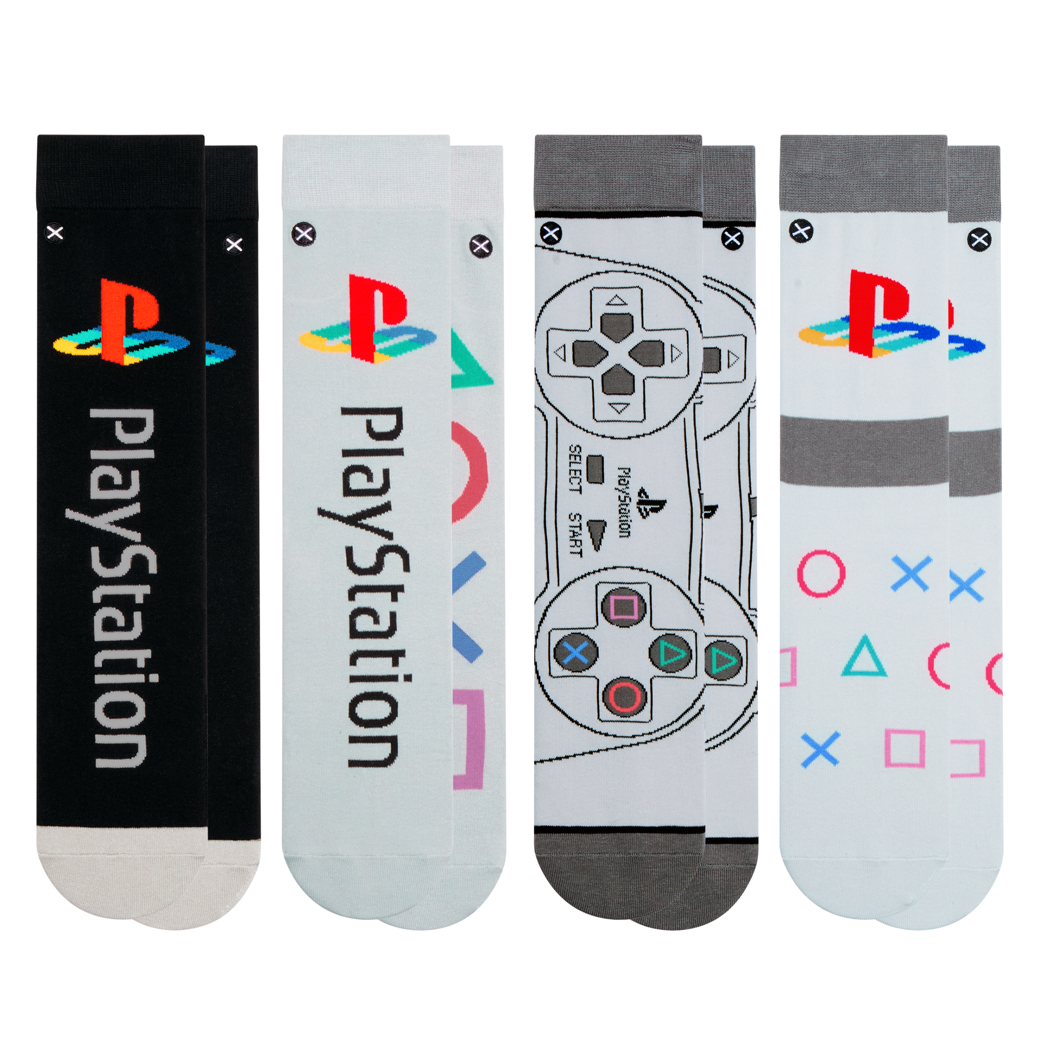 Playstation Heritage Crew Sock 4-Pack