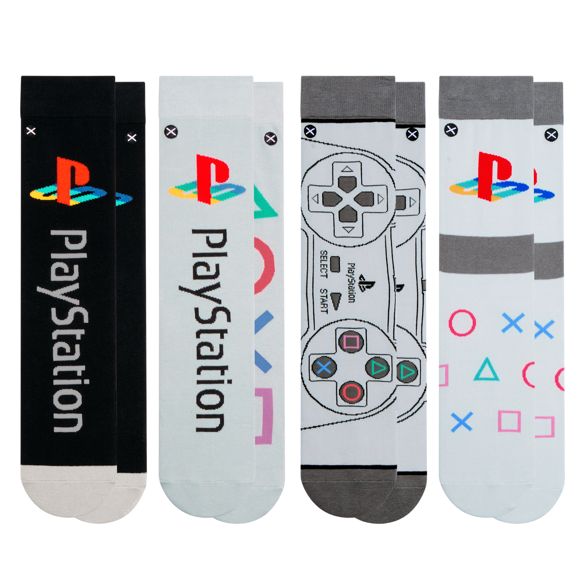 PlayStation Heritage Crew Sock 4-Pack