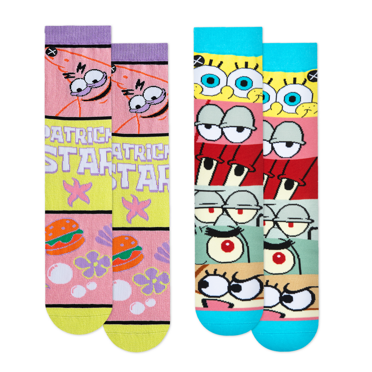 SpongeBob Men's Crew Socks 4-Pack