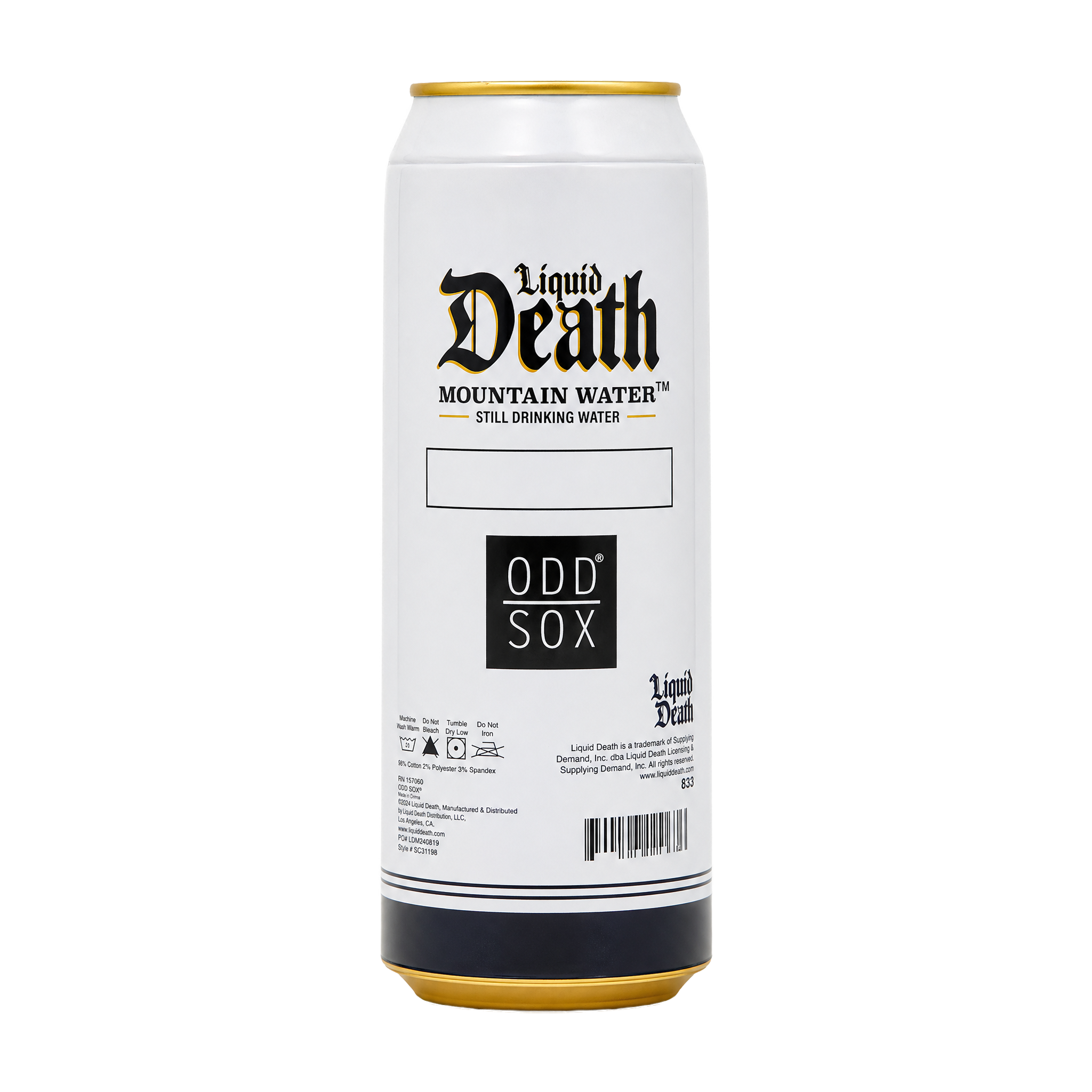 ODDMART Liquid Death Crew Socks 2-Pack