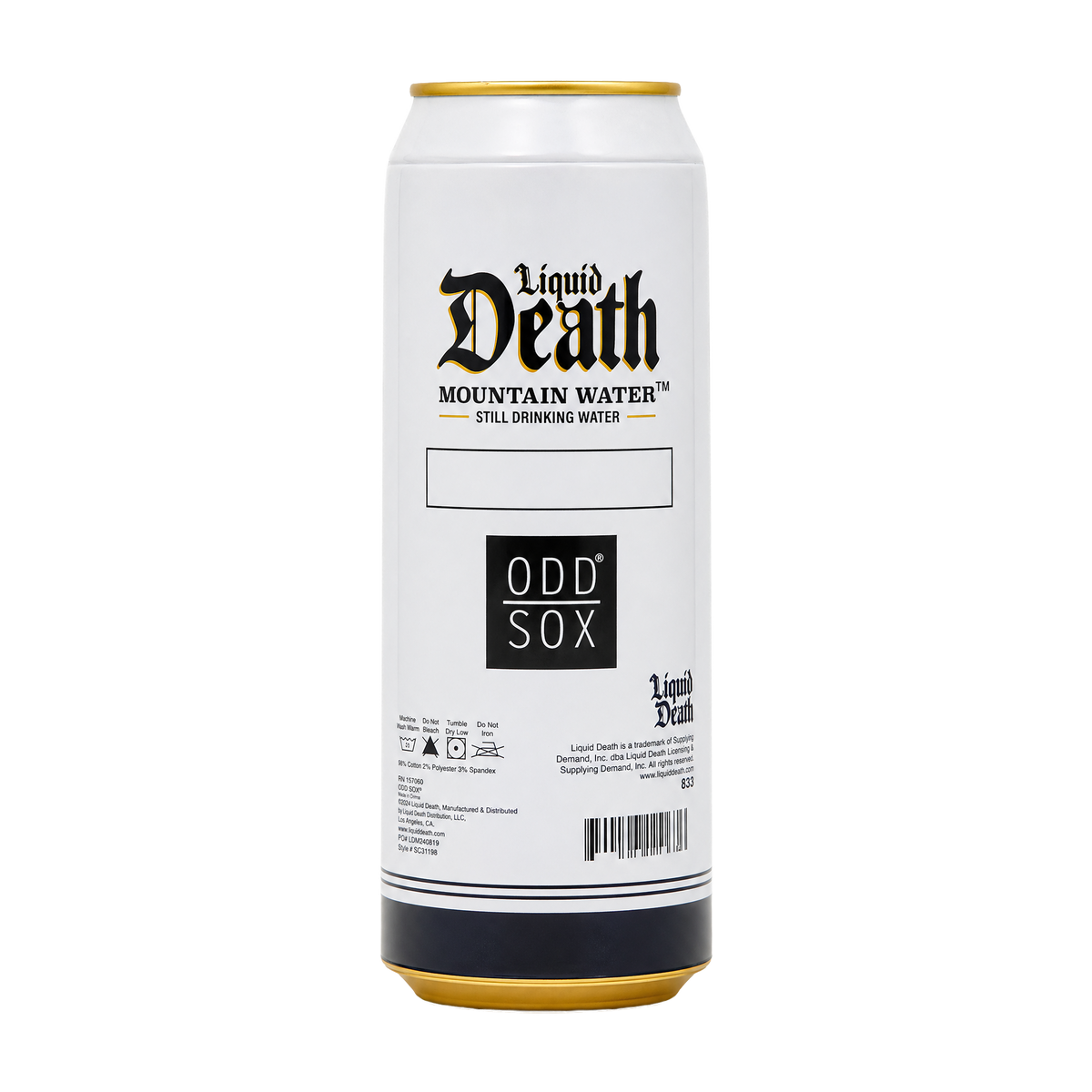 ODDMART Liquid Death Crew Socks 2-Pack