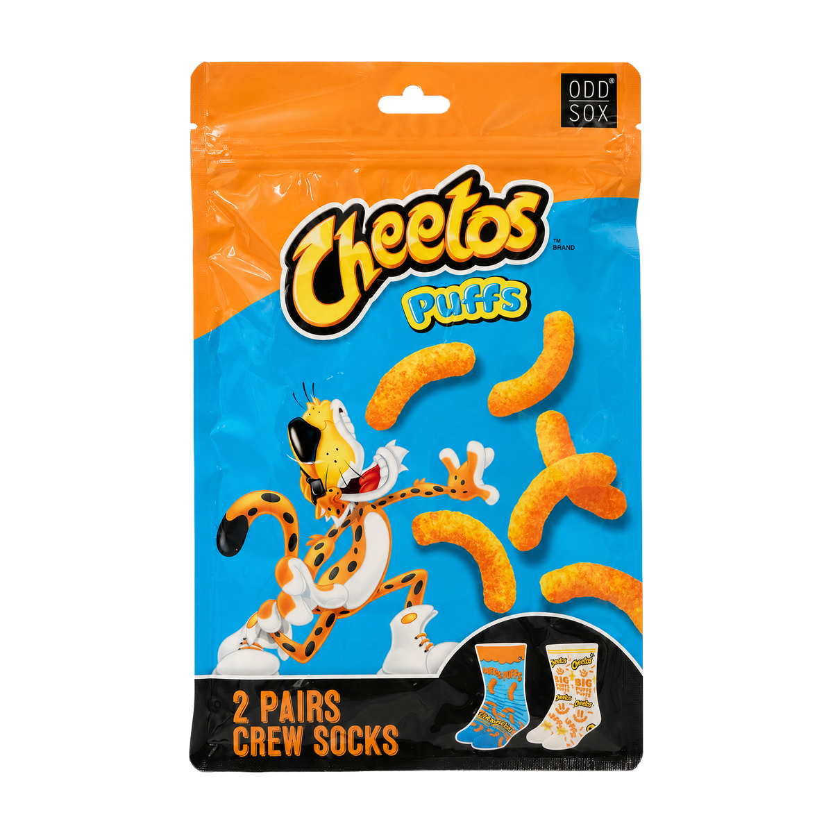 ODDMART Cheetos Puffs Crew Socks 2-Pack