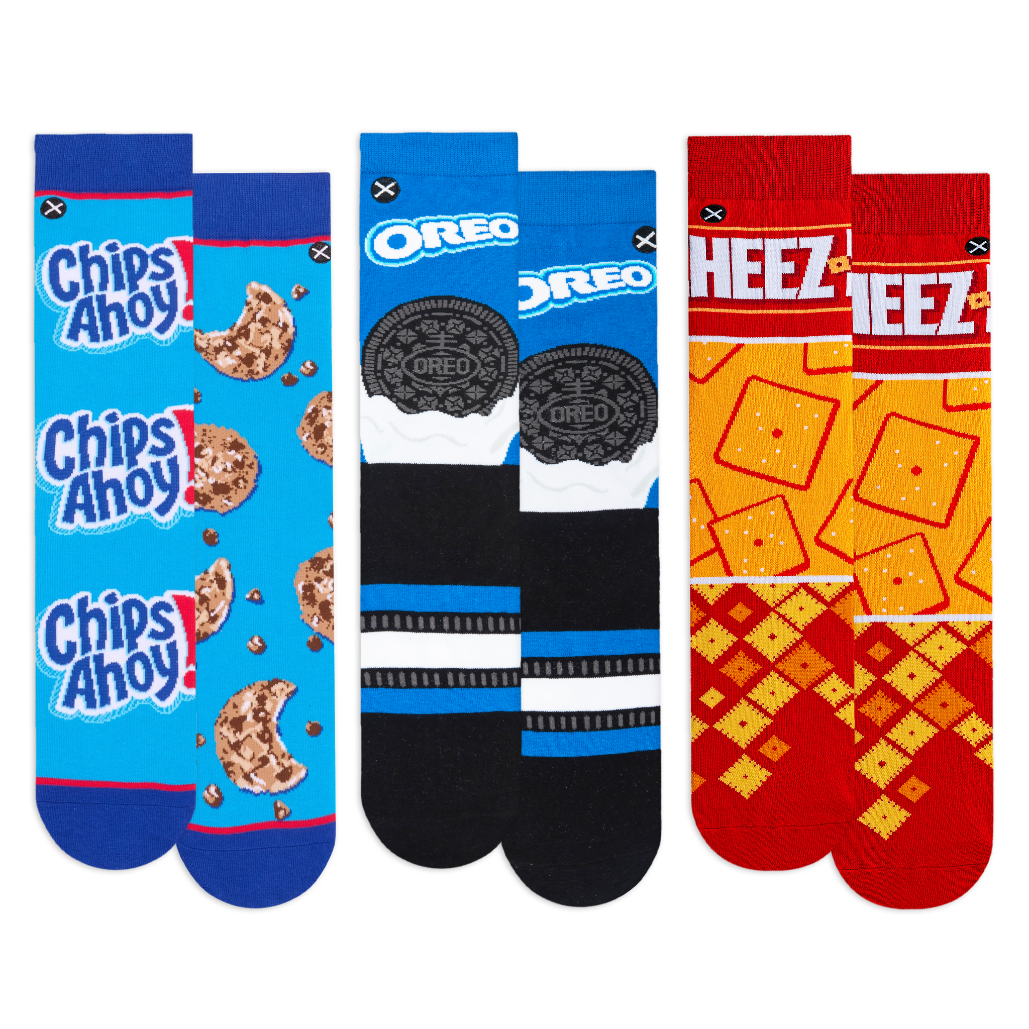 Snack Pack Men's Crew Socks 6-Pack