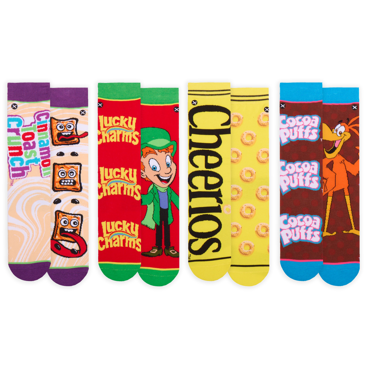 General Mills Cereal Men's Crew Socks 8-Pack