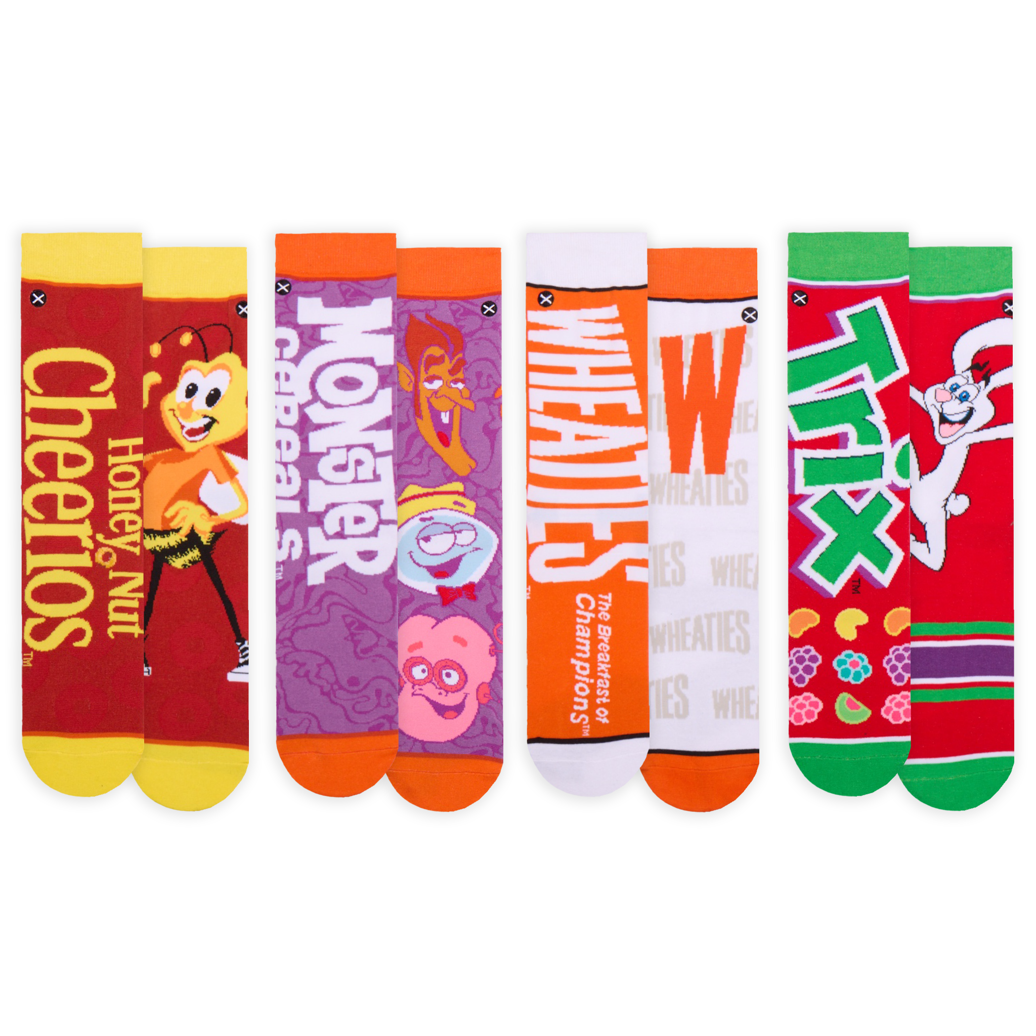 General Mills Cereal Men's Crew Socks 8-Pack