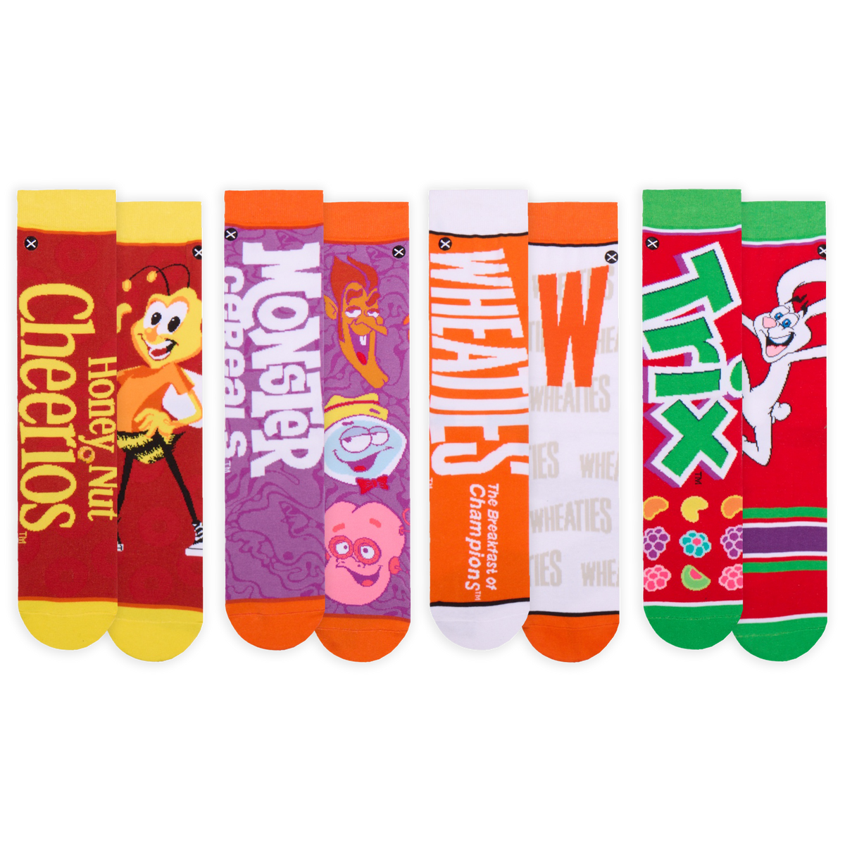 General Mills Cereal Men's Crew Socks 8-Pack