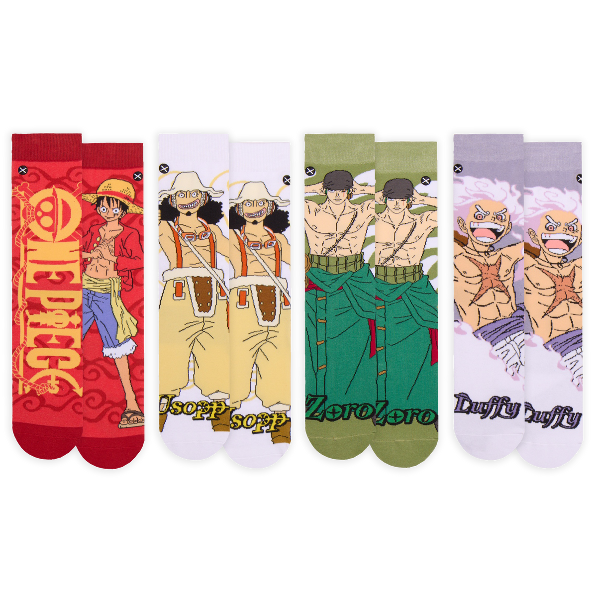 One Piece Men's Crew Socks 8-Pack