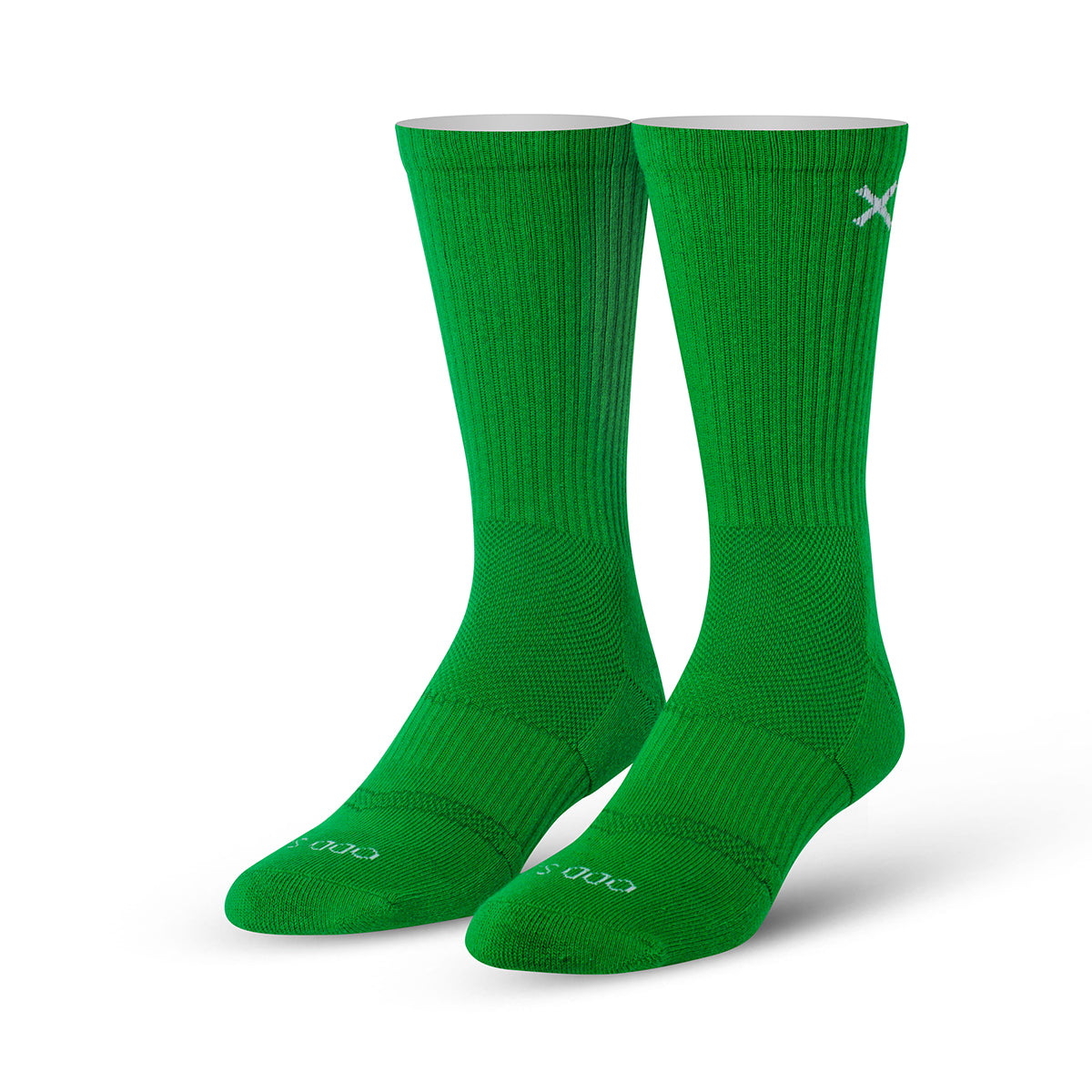 Basix Green Men's Crew Socks