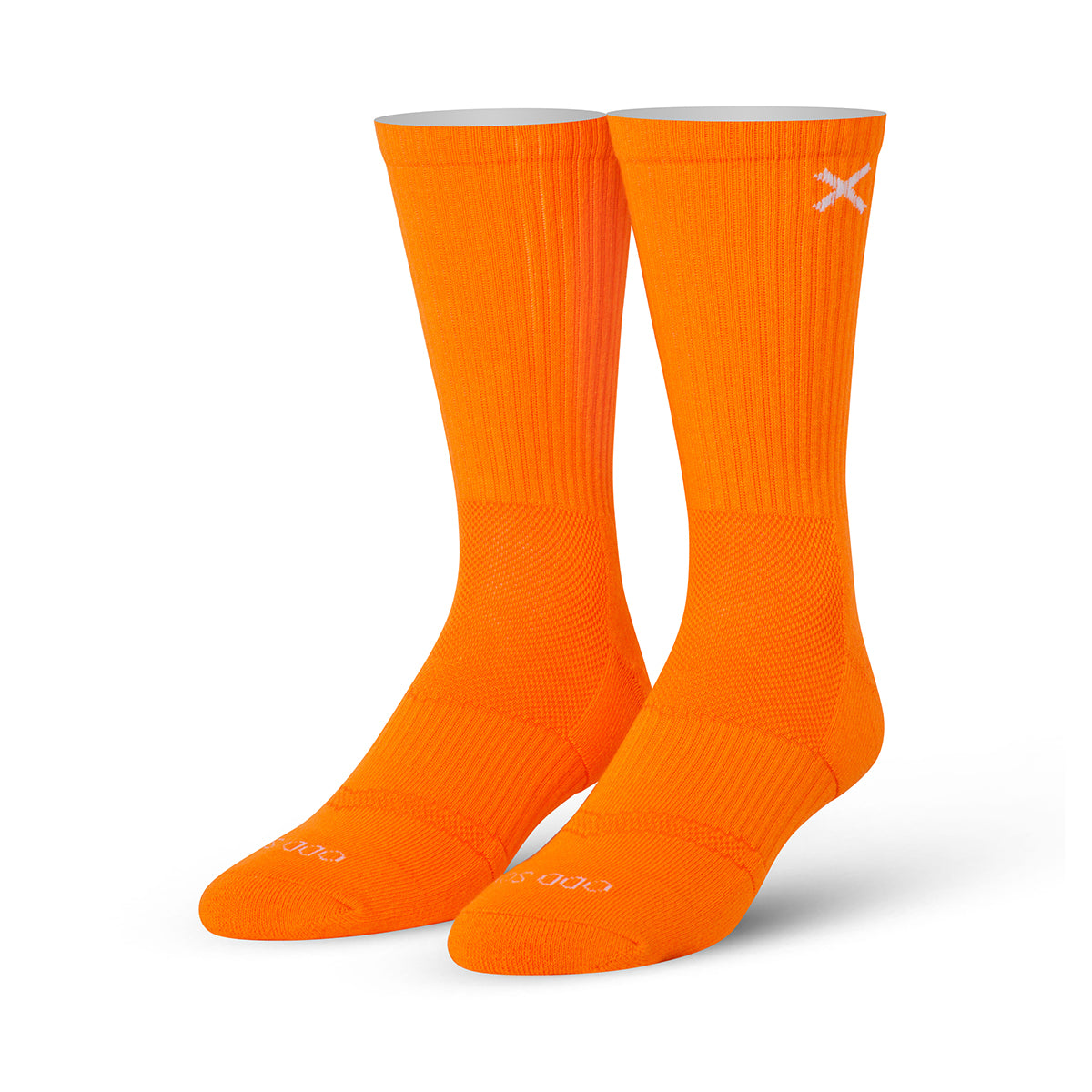 Basix Orange Men's Crew Socks