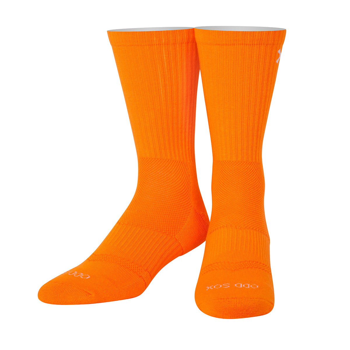 Basix Orange Men's Crew Socks