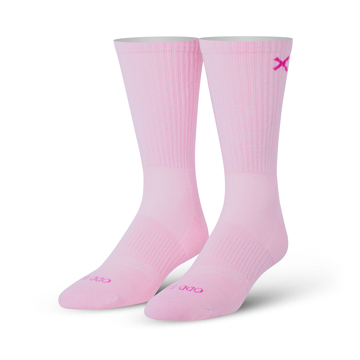 Basix Light Pink Men's Crew Socks