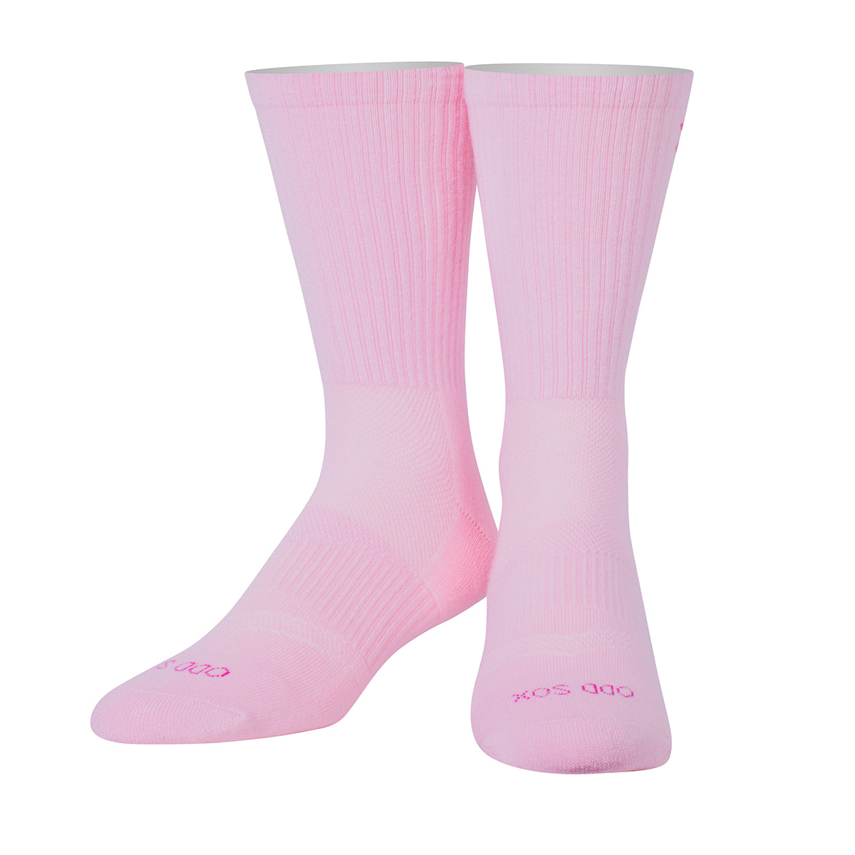 Basix Light Pink Men's Crew Socks
