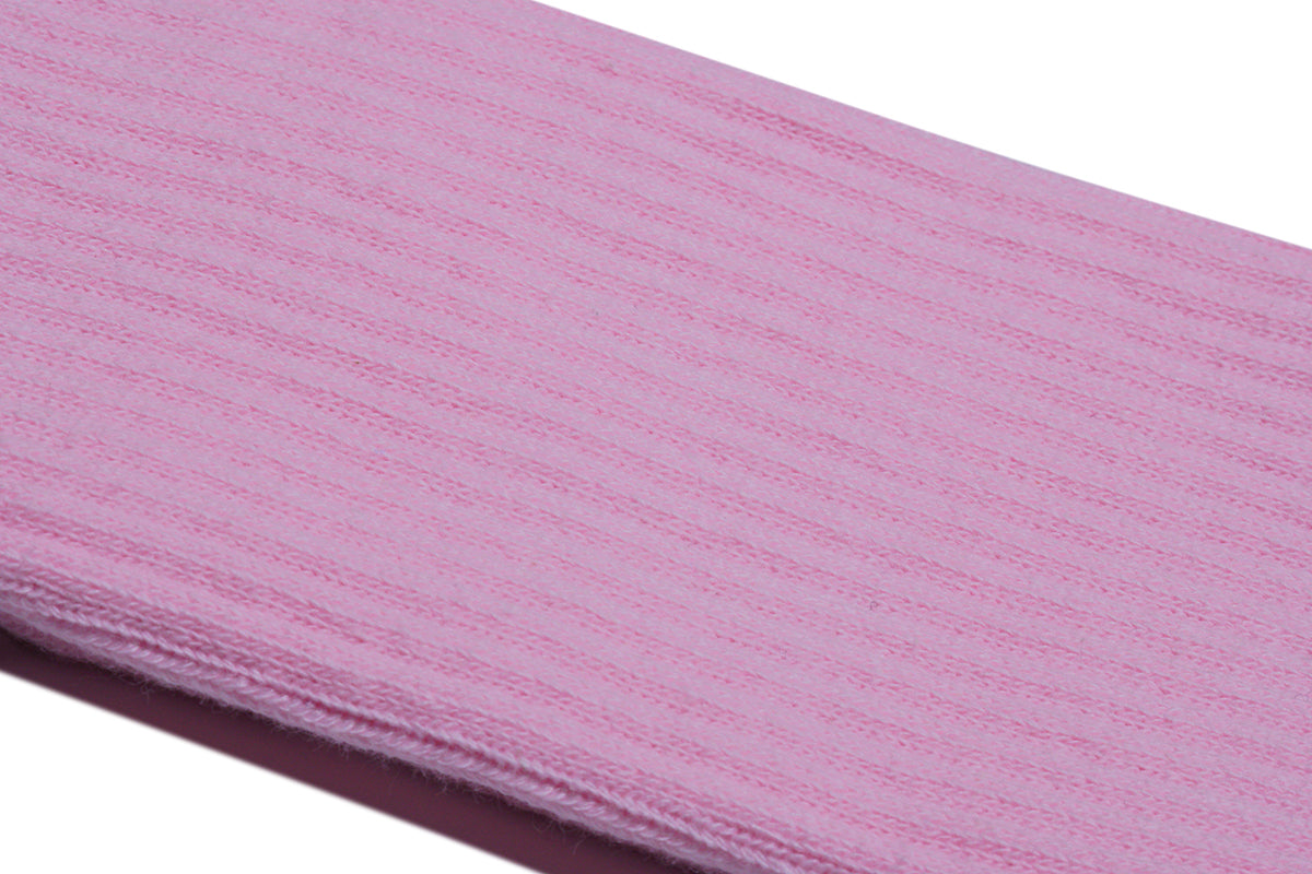 Basix Light Pink Men's Crew Socks