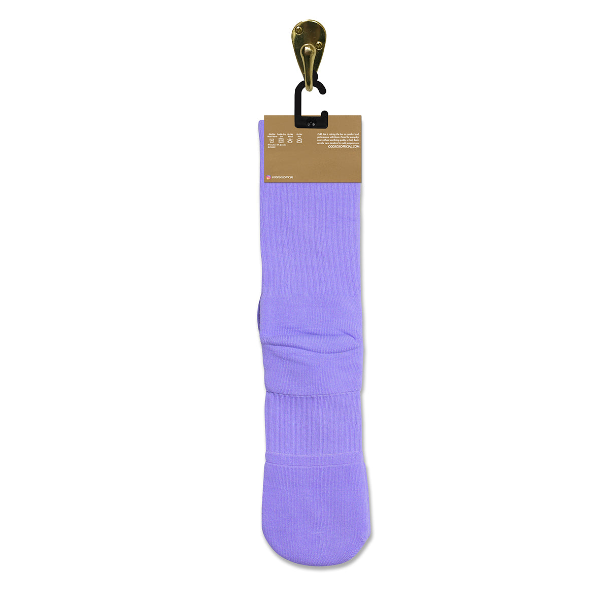 Basix Cool Purple Men's Crew Socks