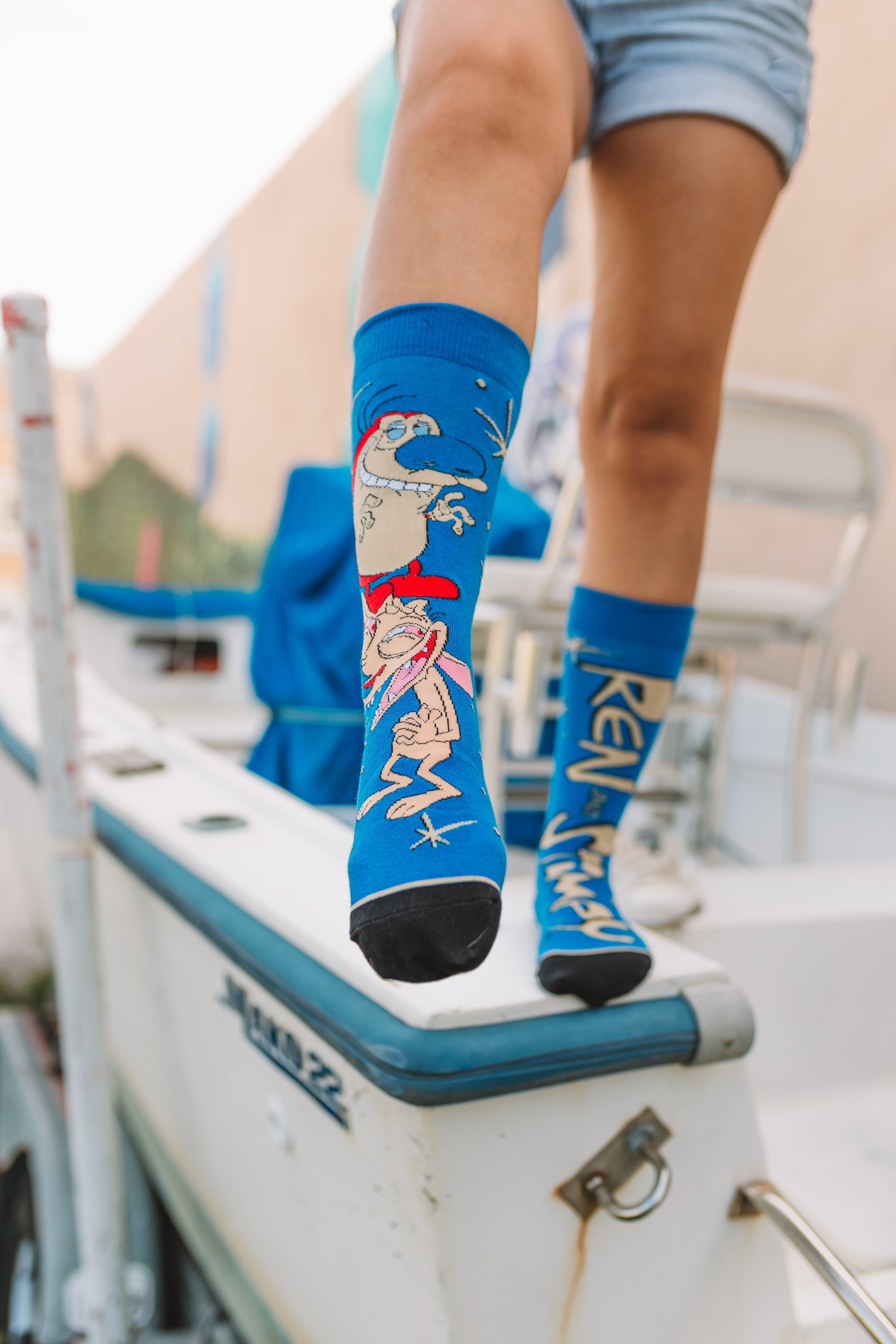 Ren & Stimpy Hilarious Men's Crew Socks