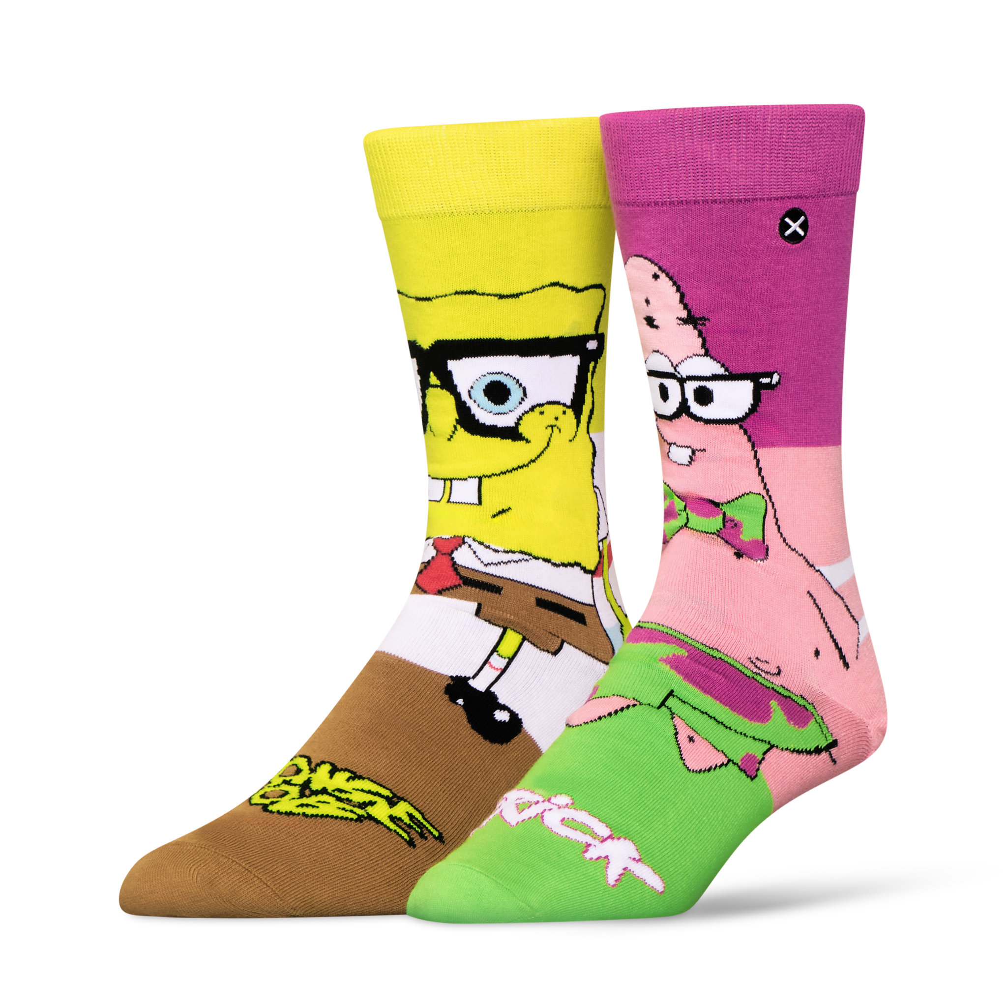 SpongeBob NerdPants Men's Crew Socks