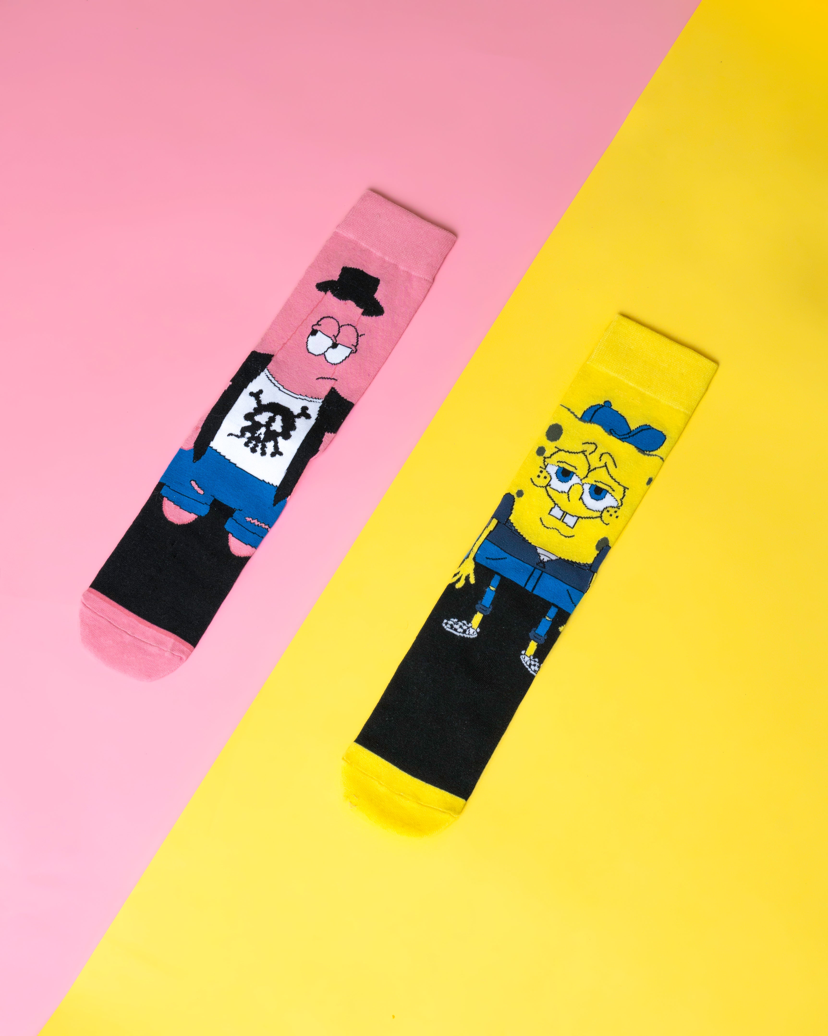 SpongeBob Hipsters Men's Crew Socks