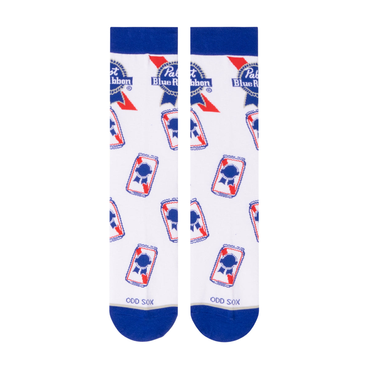 Pabst Blue Ribbon Cans Crew Socks
