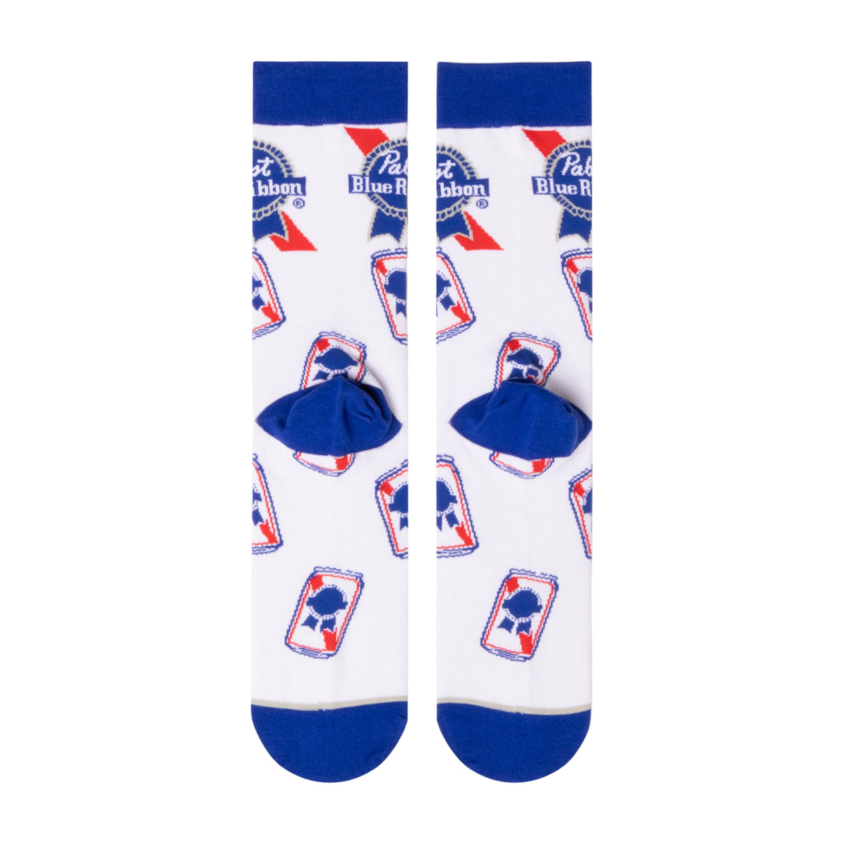 Pabst Blue Ribbon Cans Crew Socks