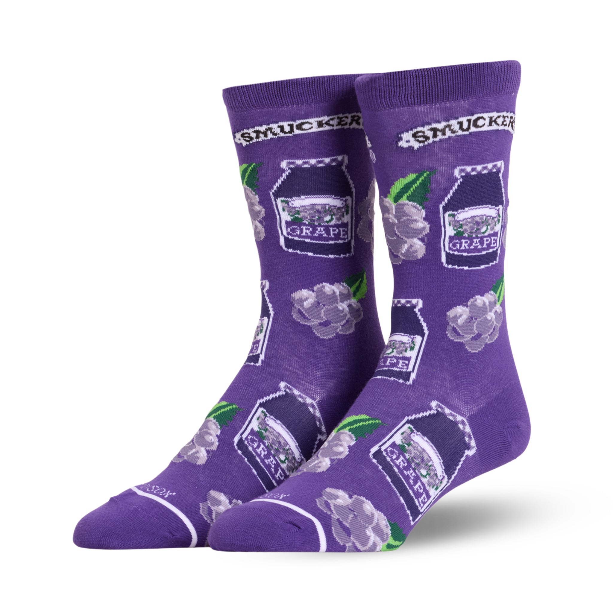 Smuckers Grape Jelly Men's Crew Socks