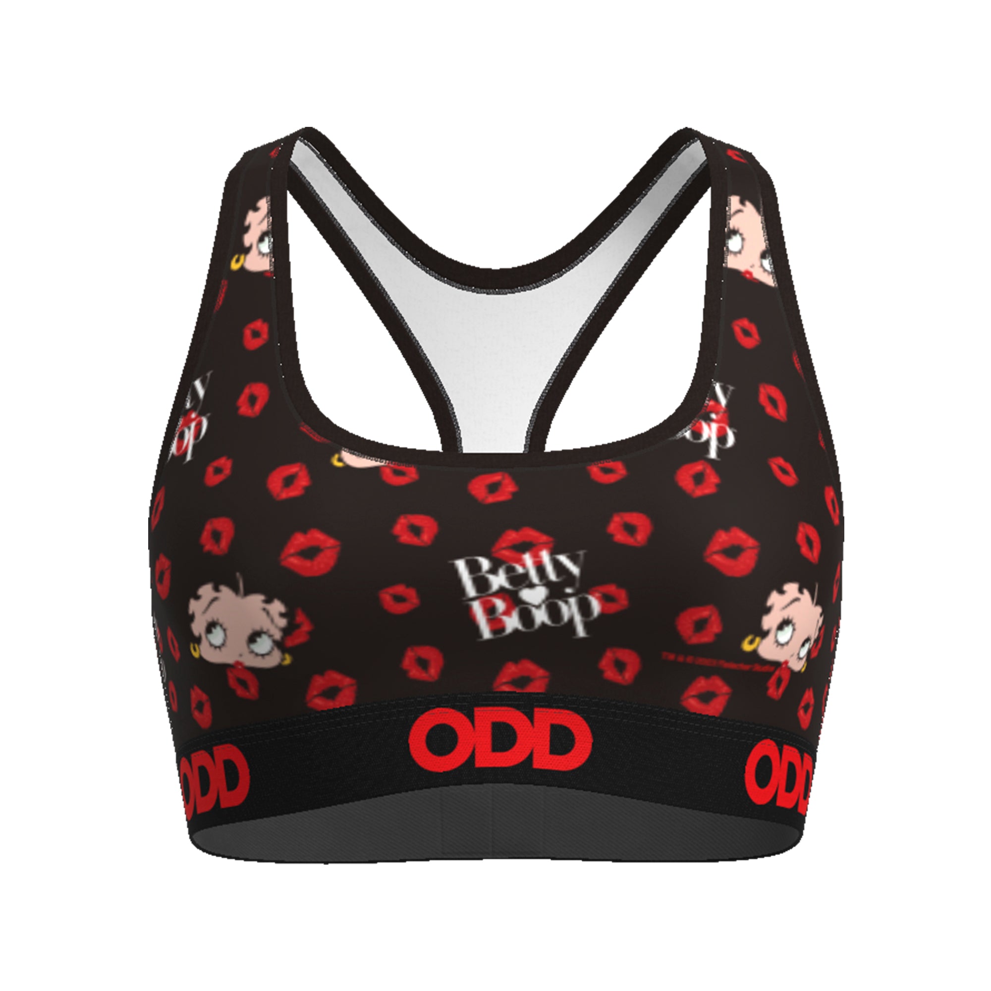 Betty Boop Kisses Women's Sports Bra