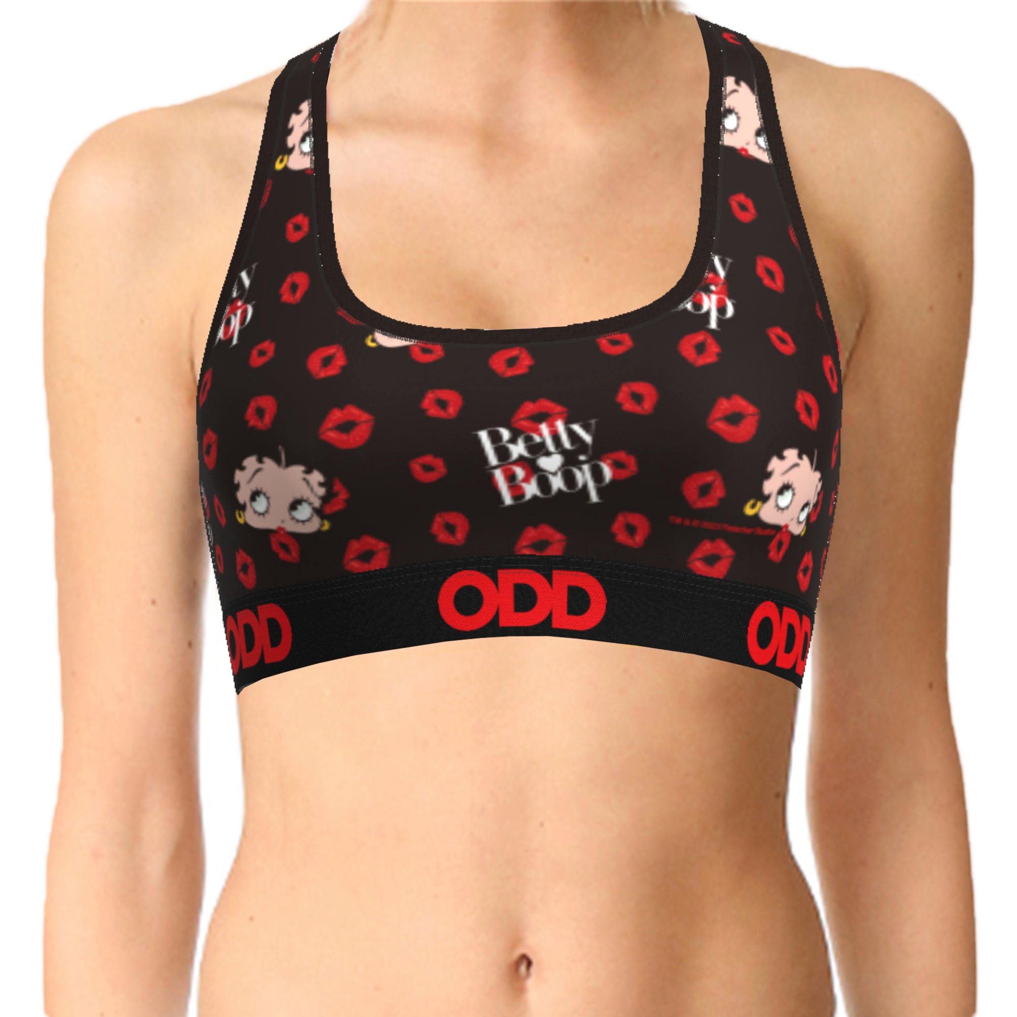 Betty Boop Kisses Women's Sports Bra