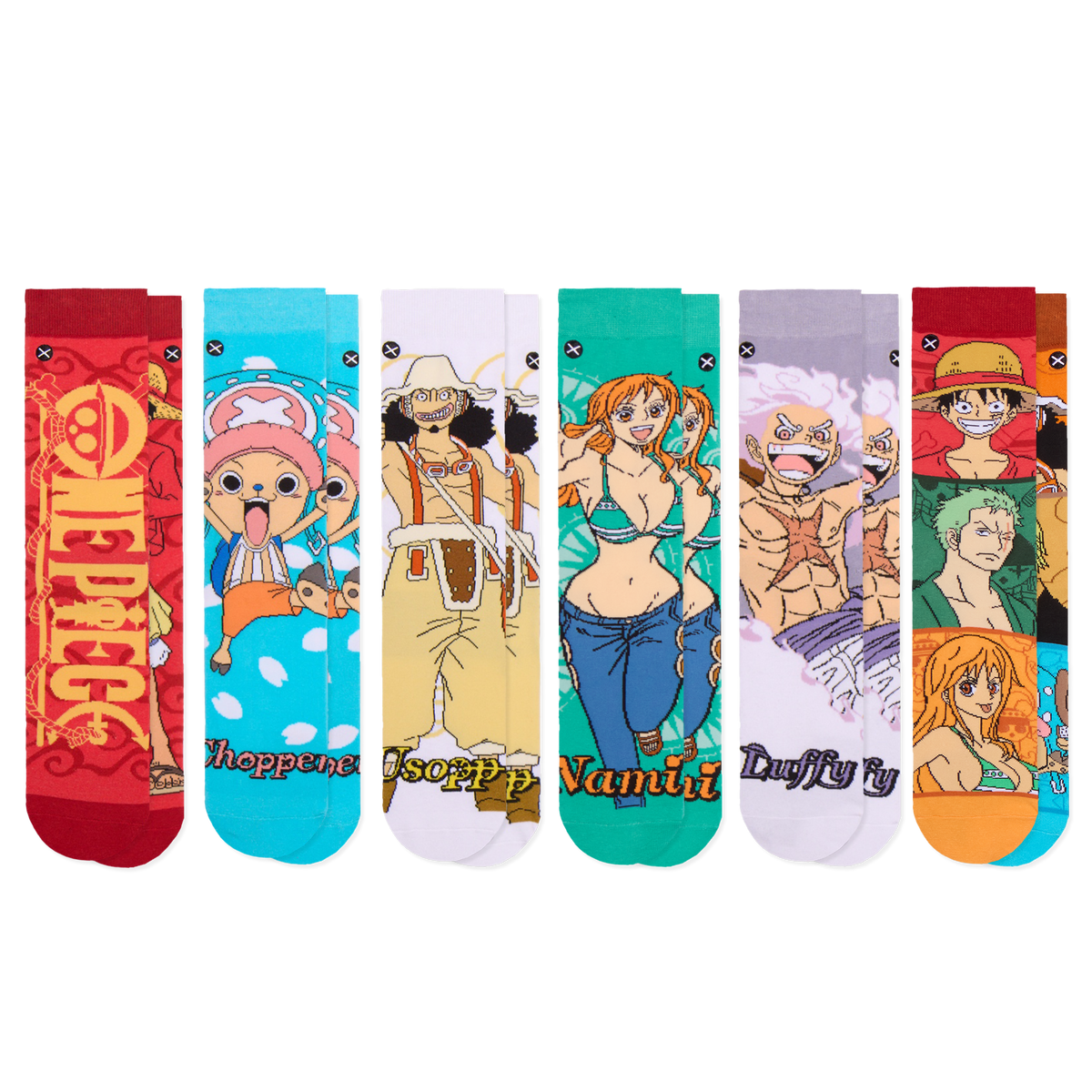 One Piece Men's Crew Socks 6-Pack
