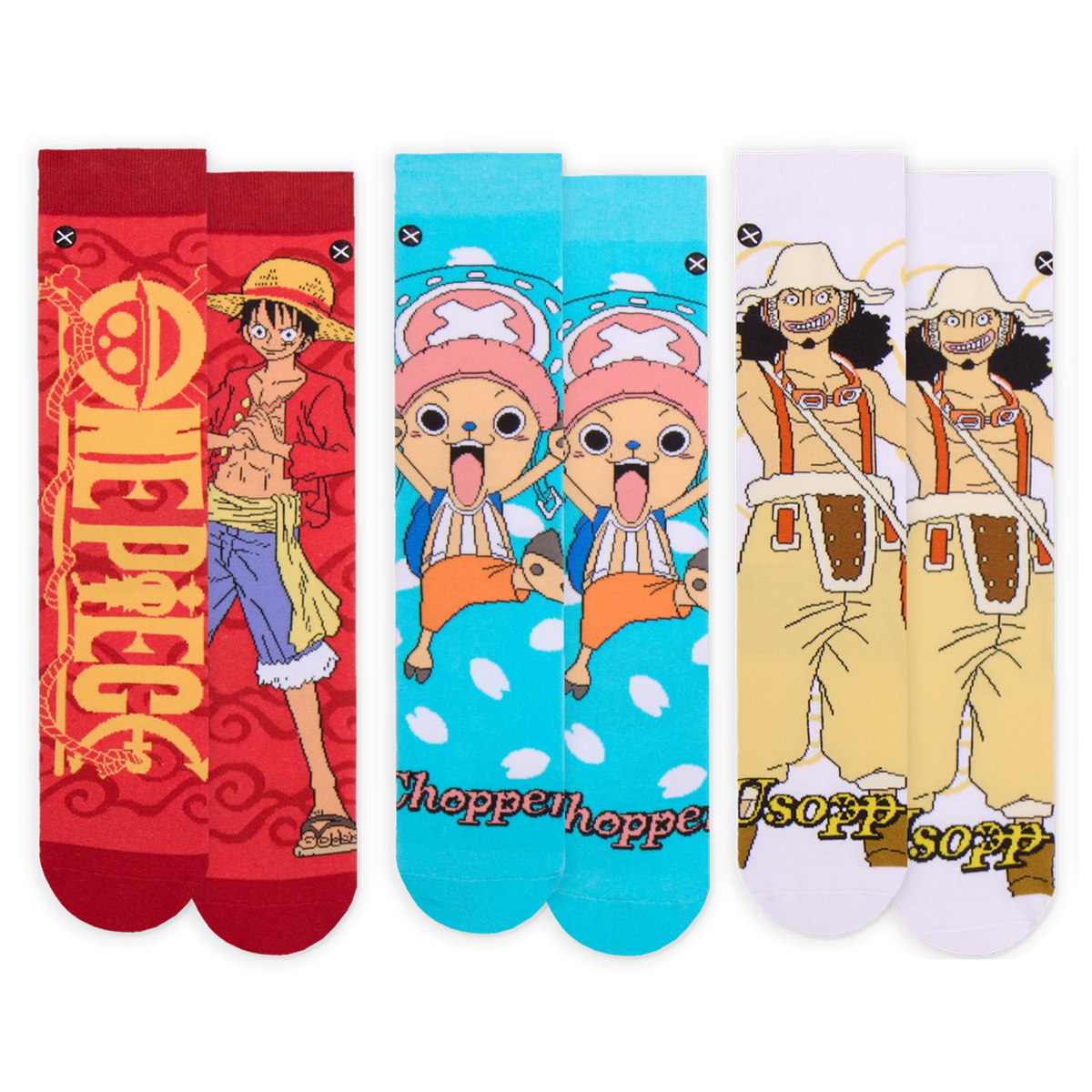 One Piece Men's Crew Socks 6-Pack