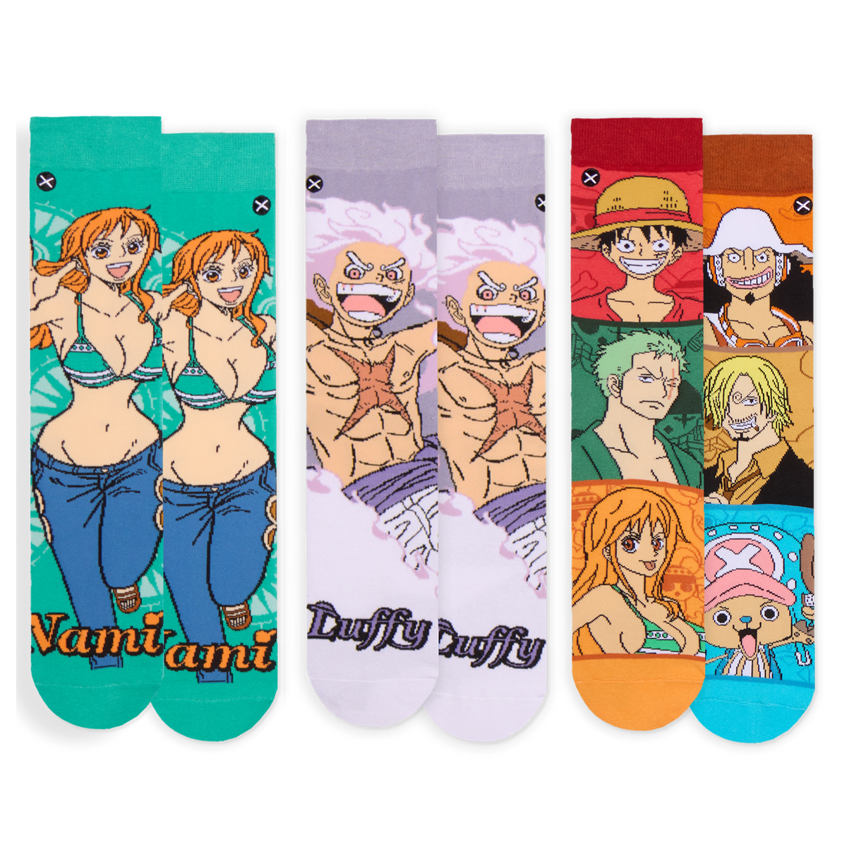 One Piece Men's Crew Socks 6-Pack