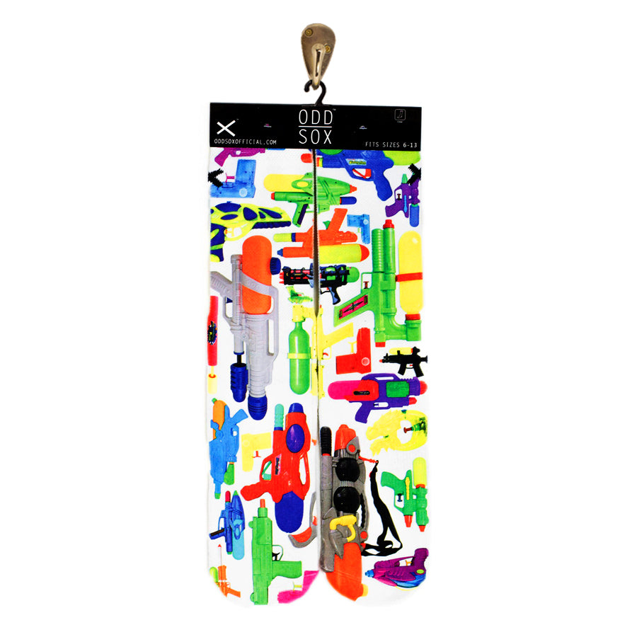 Water Guns Kids Crew Socks