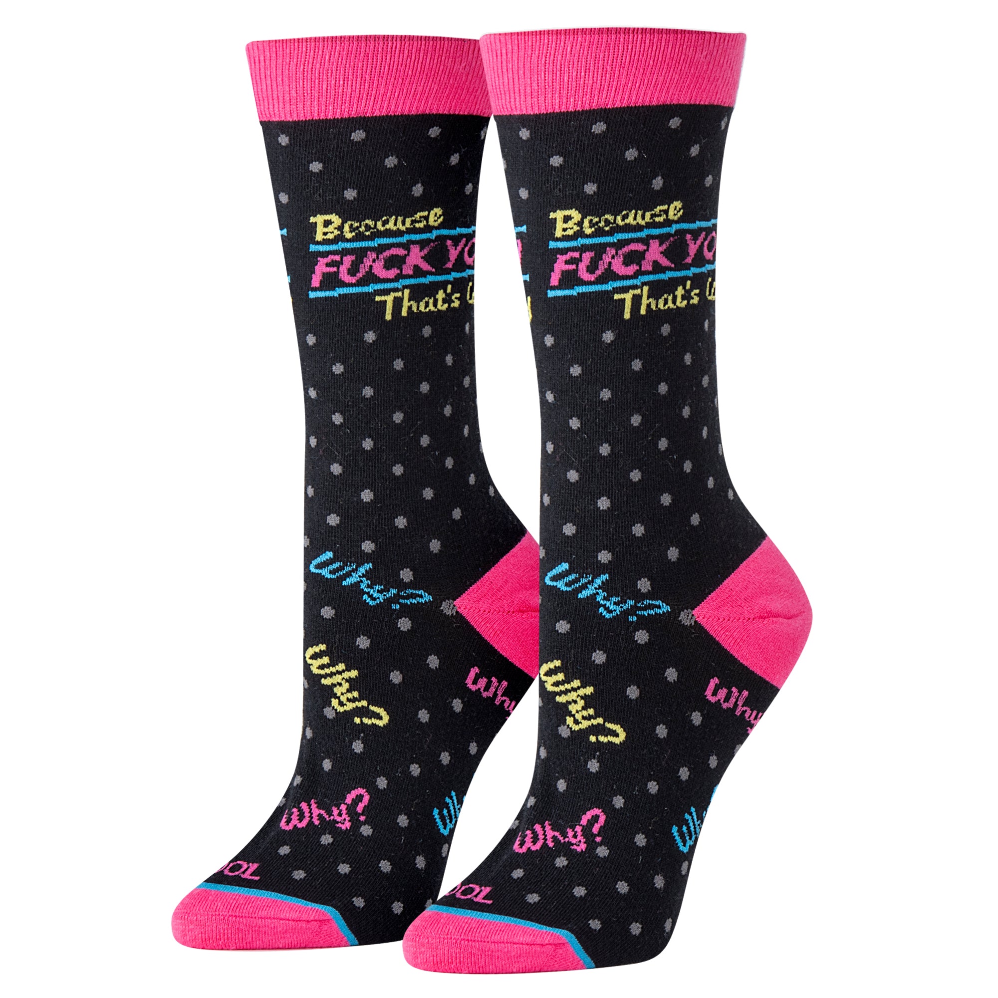 Funny Curse Words Women's Crew Socks 5-Pack