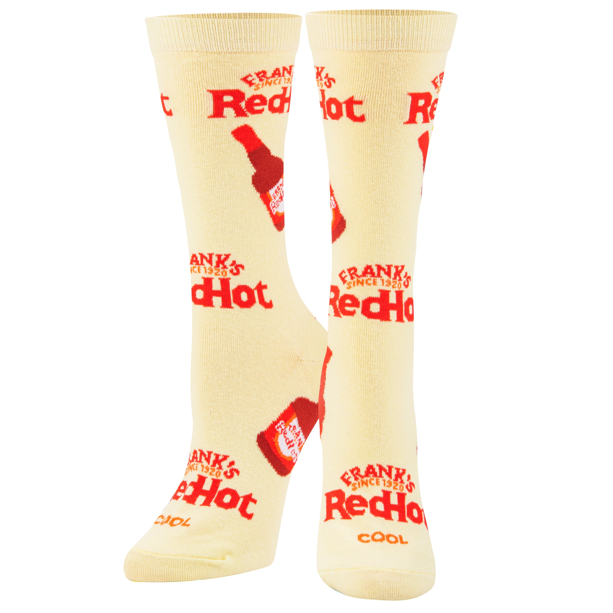 Frank's RedHot Logo & Bottles Women's Crew Socks