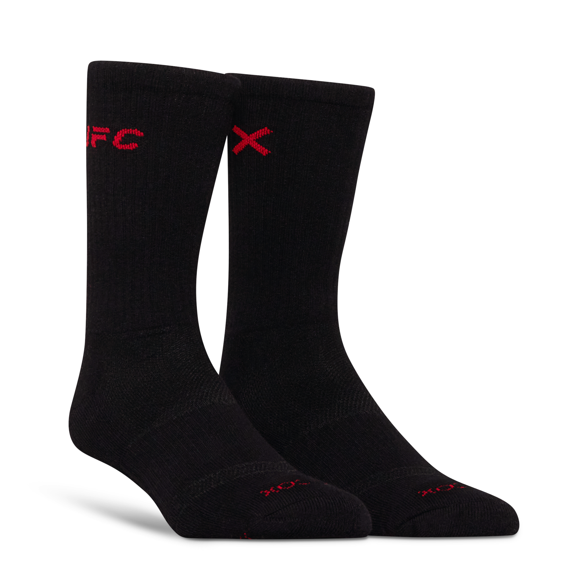 UFC Logo Men's Crew Socks - Black