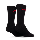 UFC Logo Men's Crew Socks - Black