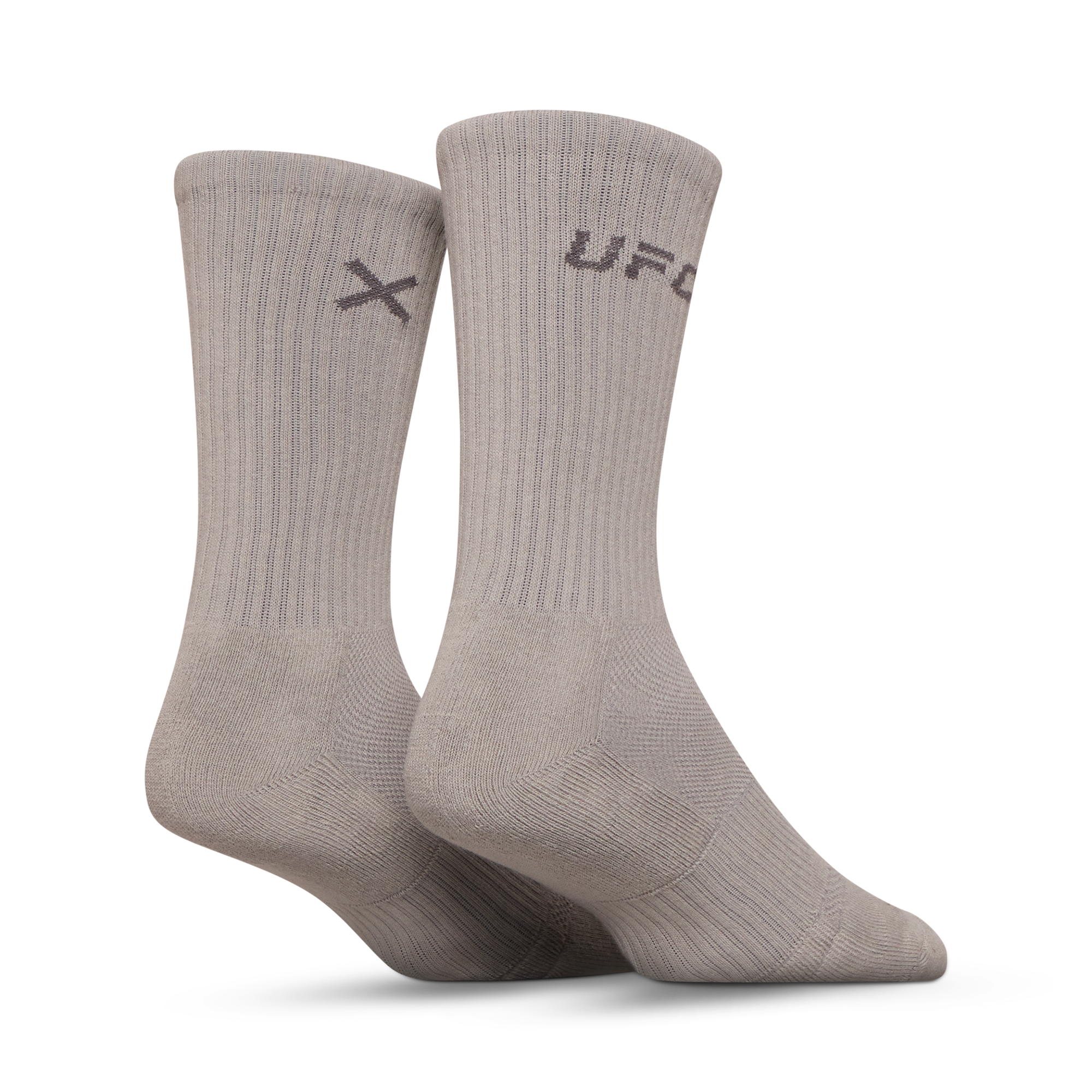 UFC Logo Men's Crew Socks - Silver
