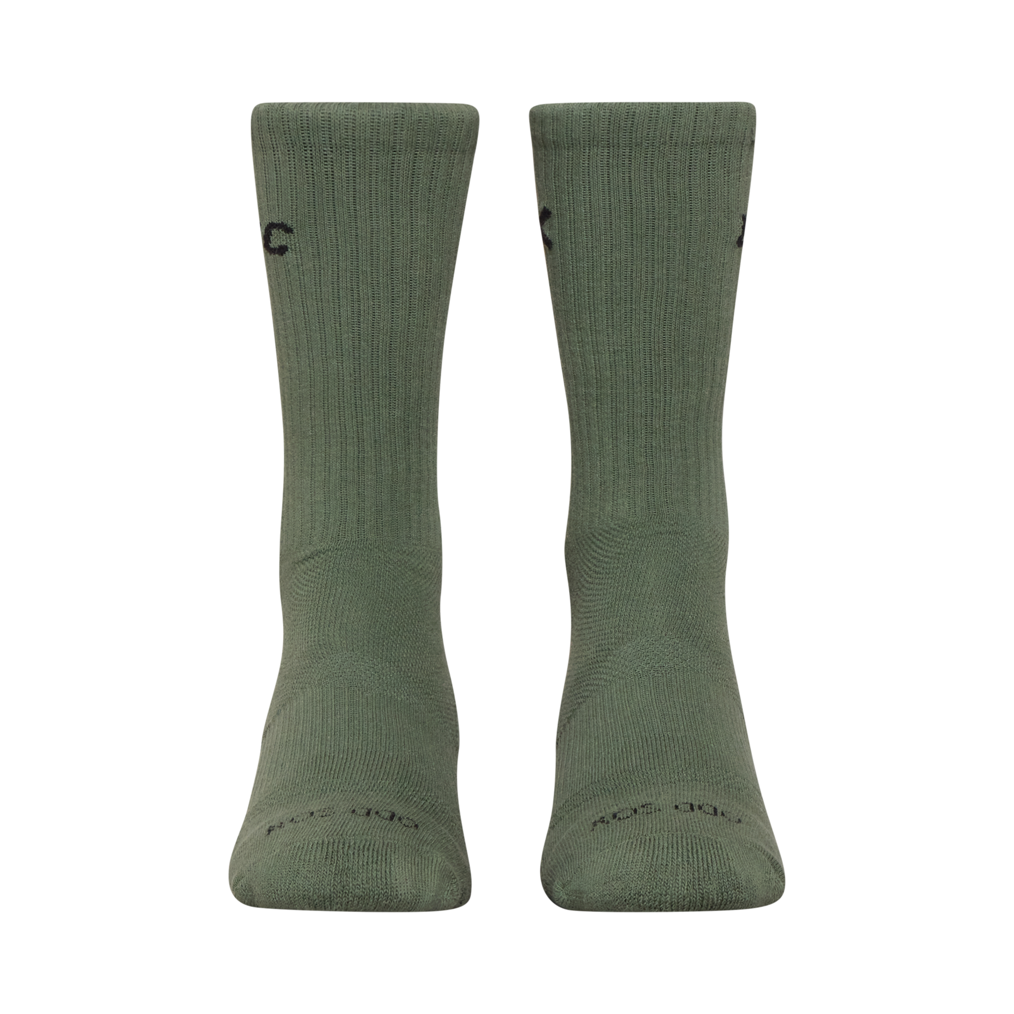 UFC Logo Men's Crew Socks - Army Green