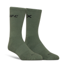 UFC Logo Men's Crew Socks - Army Green