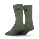UFC Logo Men's Crew Socks - Army Green