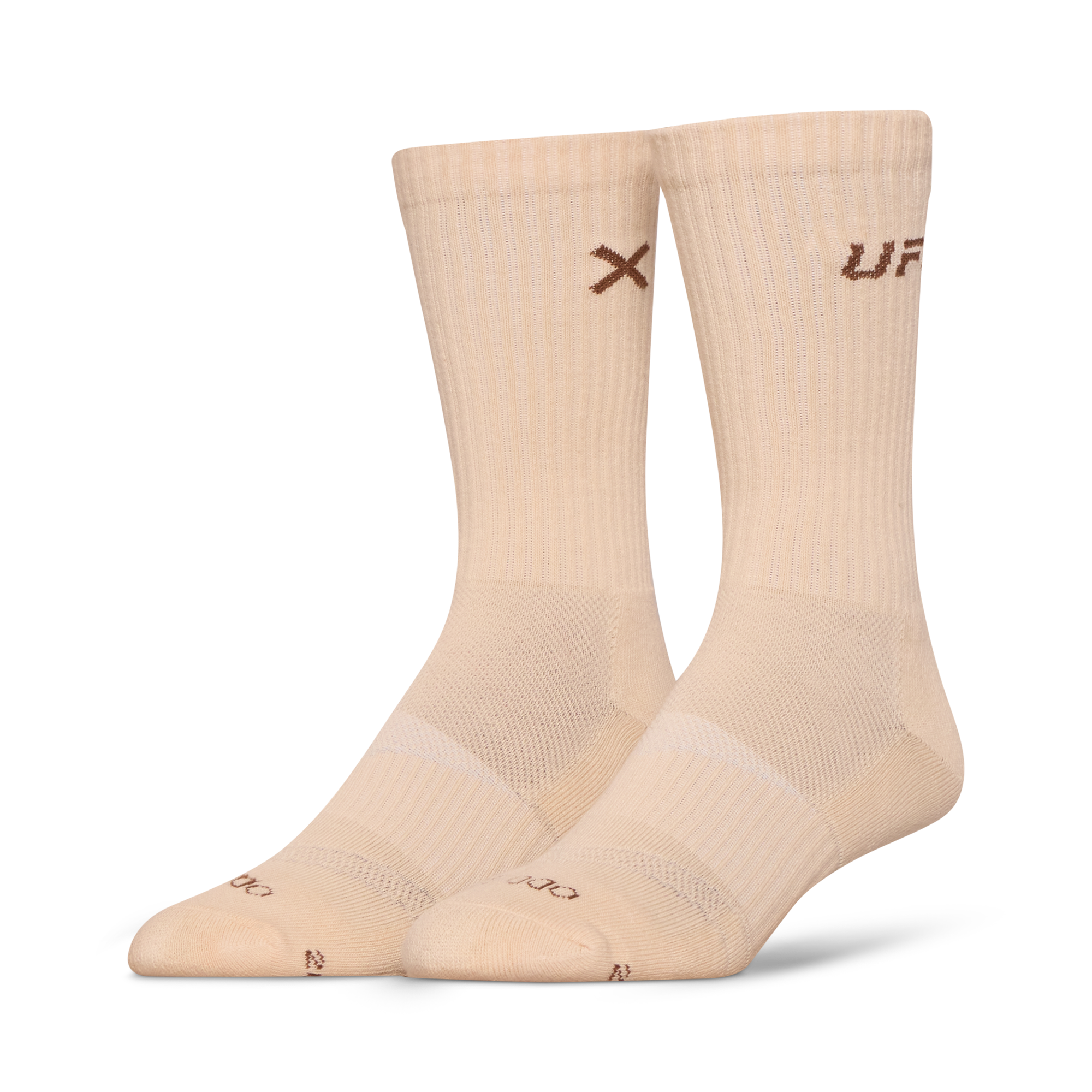 UFC Logo Men's Crew Socks - Bone