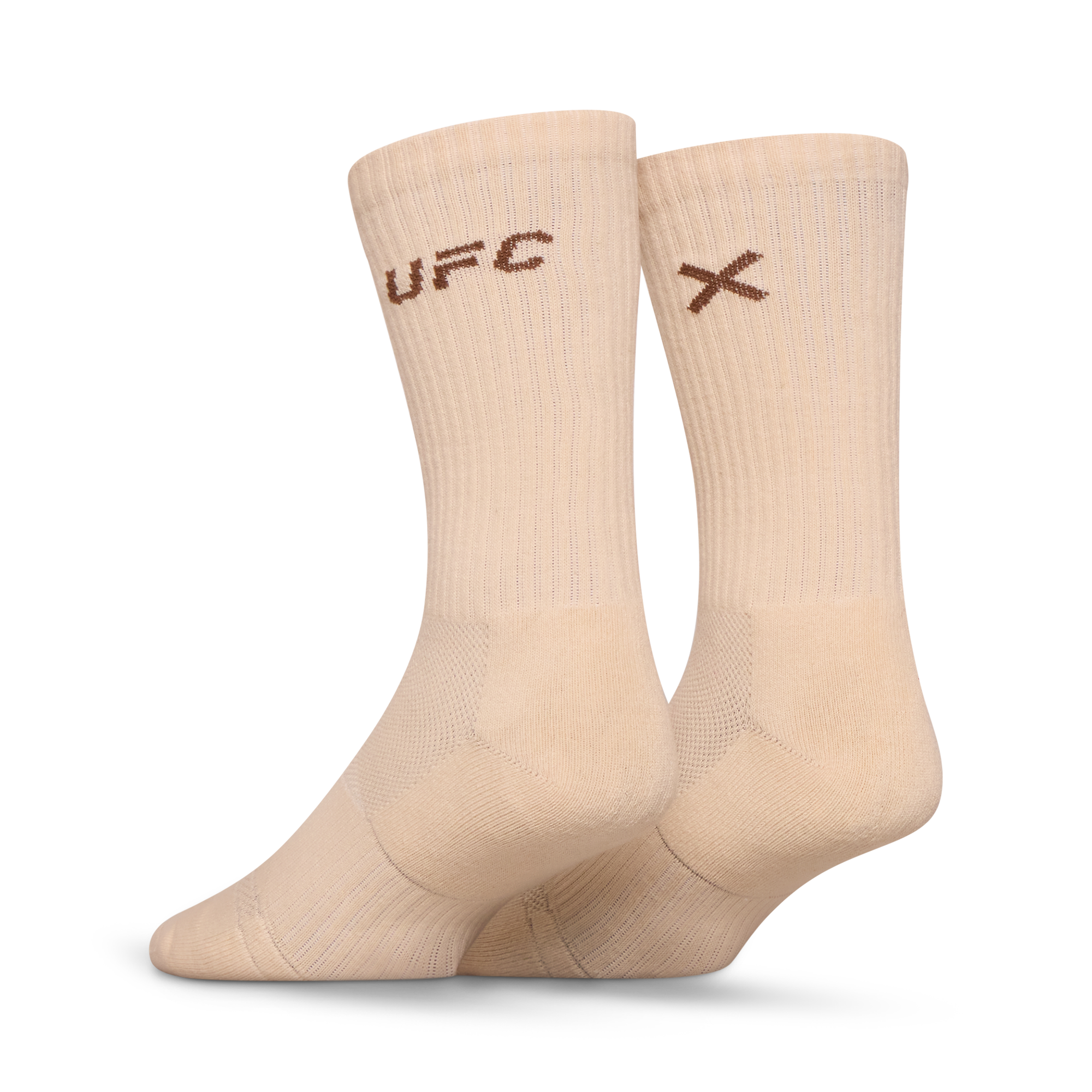 UFC Logo Men's Crew Socks - Bone