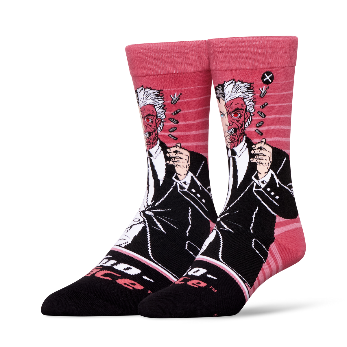 Two Face Portrait Crew Socks