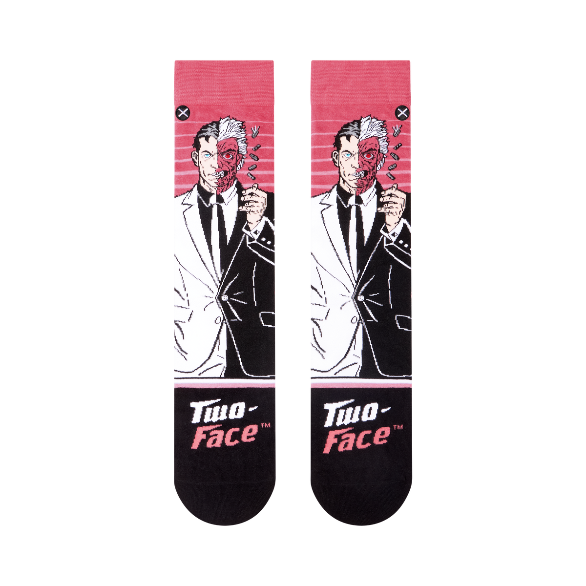 Two Face Portrait Crew Socks
