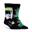 Rick & Morty Split Crew Socks