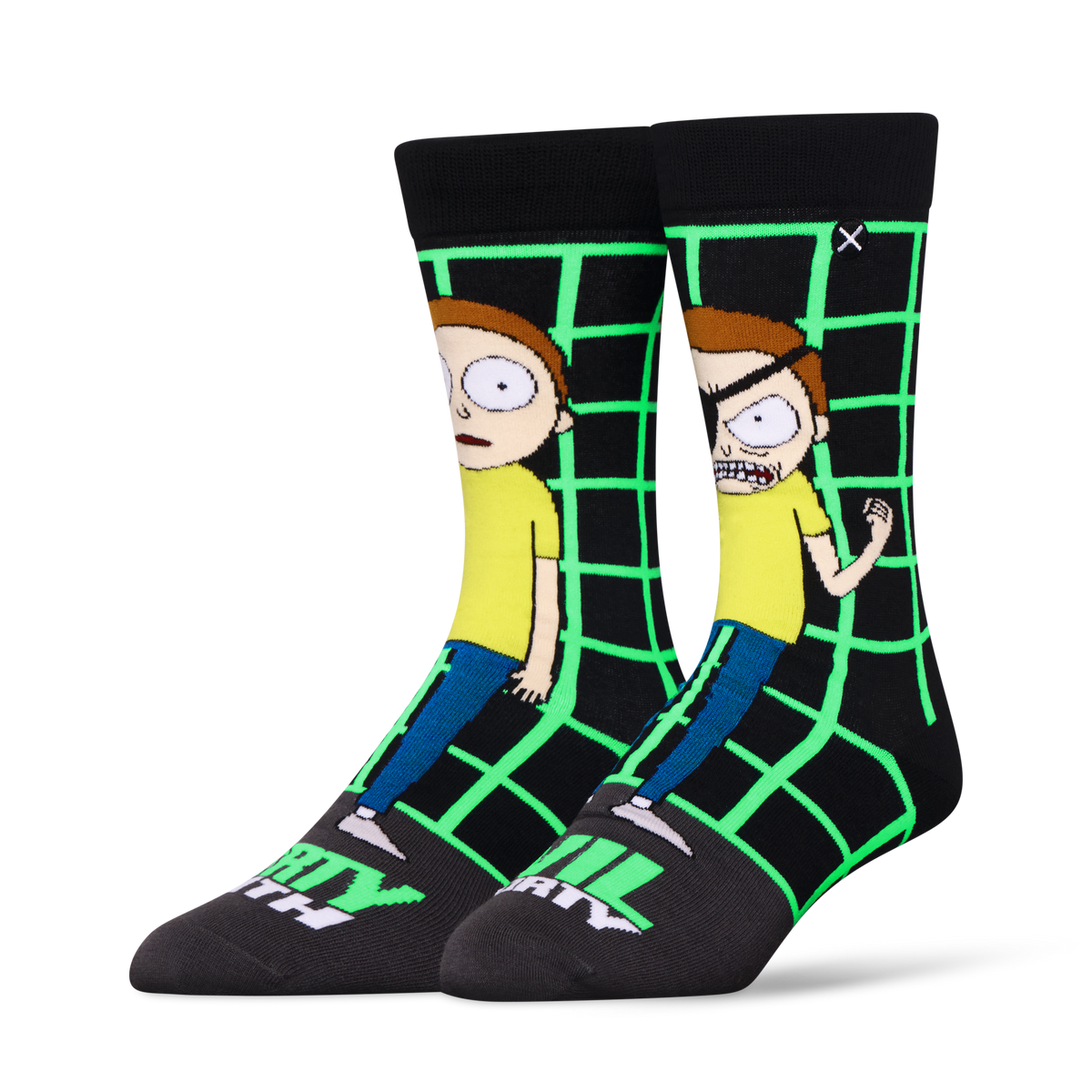 Morty & Evil Morty Crew Socks