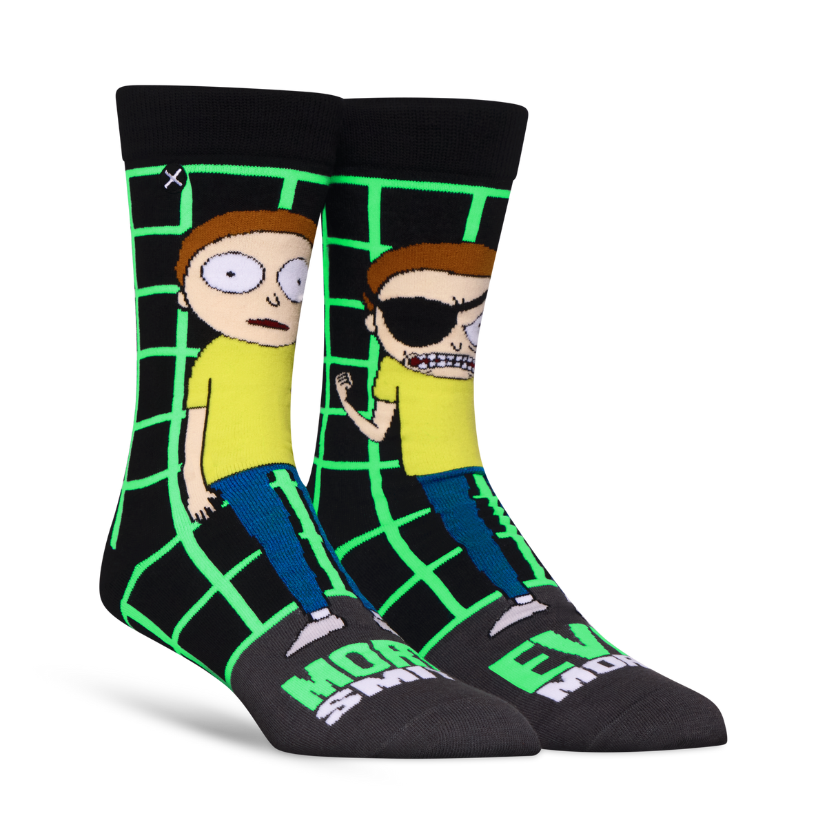 Morty & Evil Morty Crew Socks