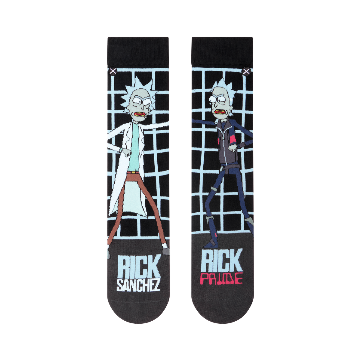 Rick Vs. Rick Prime Crew Socks