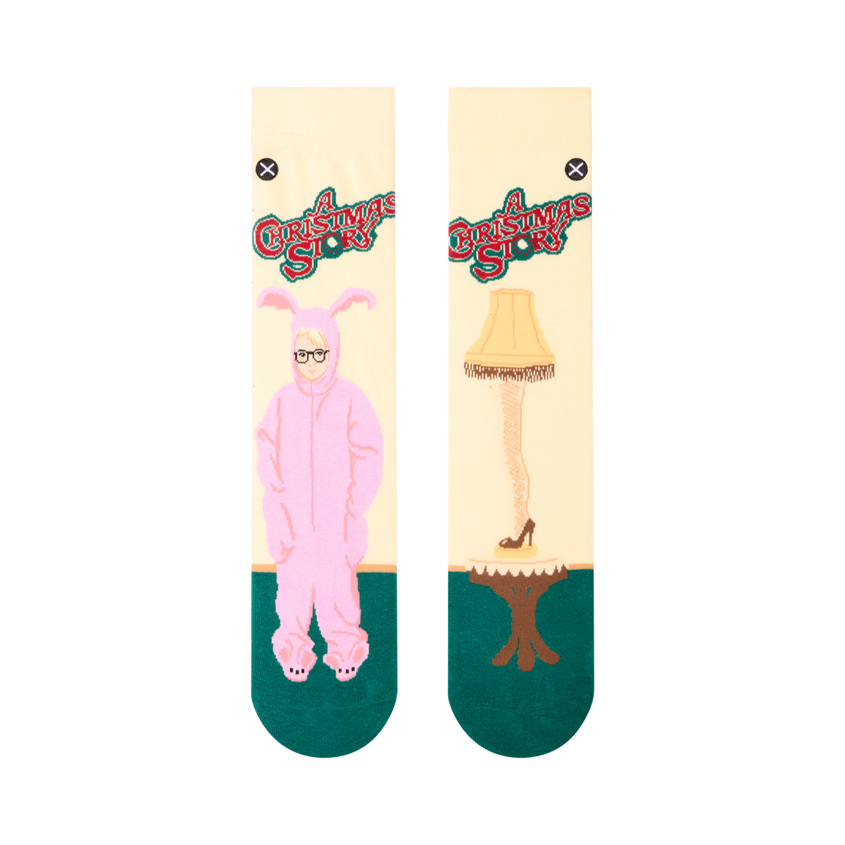 A Christmas Story Split Crew Socks