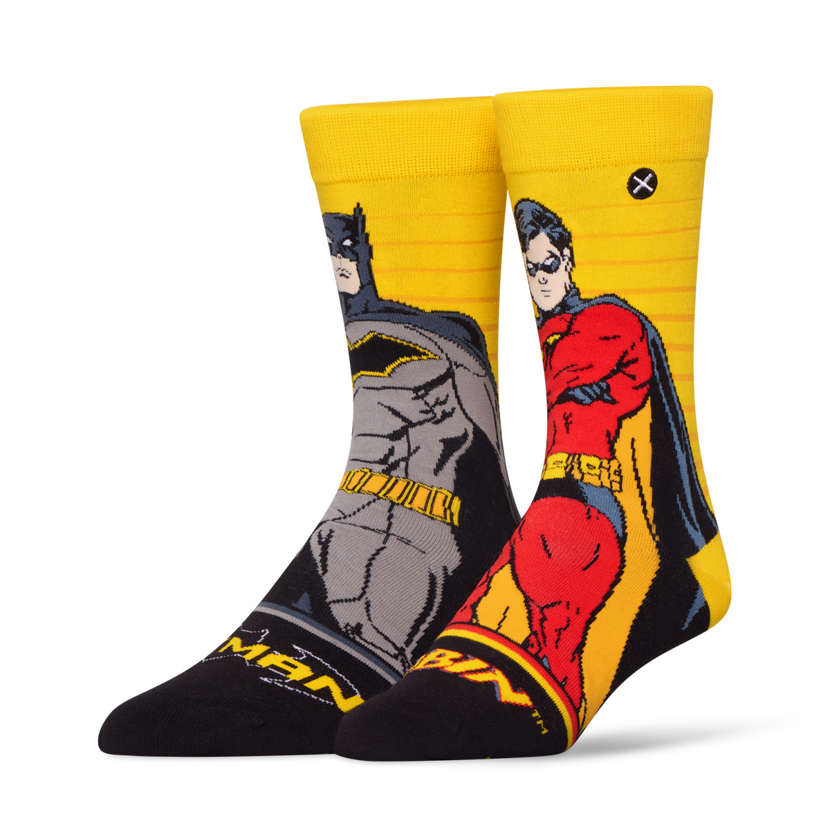Batman & Robin Portraits Crew Socks