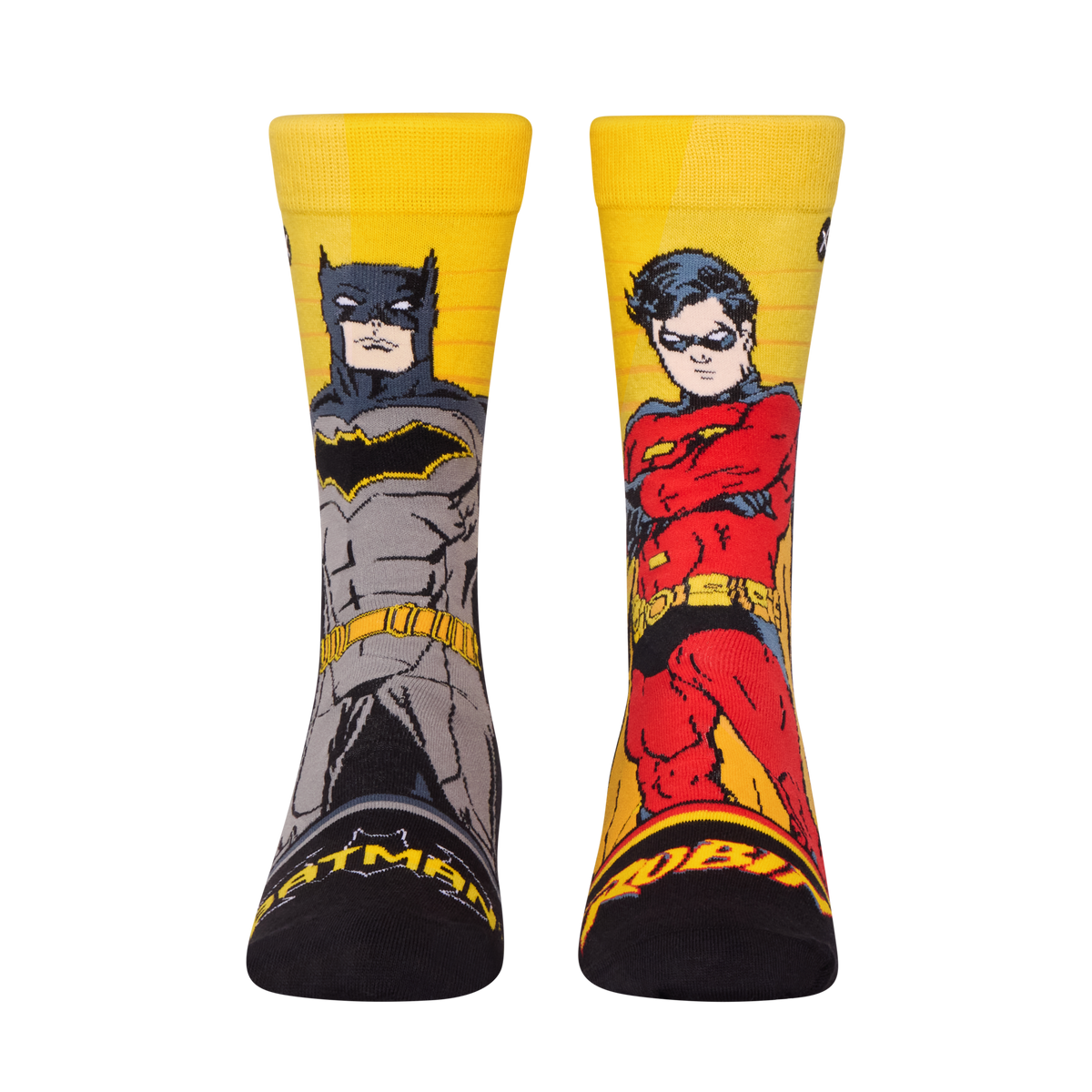 Batman & Robin Portraits Crew Socks